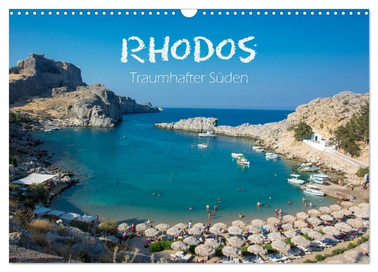 Produktbild: Rhodos - Traumhafter S&uuml;den (Wandkalender 2026 DIN A3 quer), CALVENDO Monatskalender