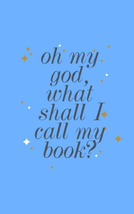 Produktbild: Oh my god, what shall I call my book?