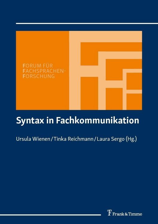 Produktbild: Syntax in Fachkommunikation