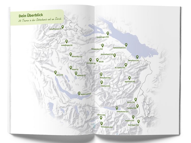 Produktbild: K&uuml;mmerly+Frey Raus und E-Biken Ostschweiz & Z&uuml;rich &ndash; E-Bikef&uuml;hrer