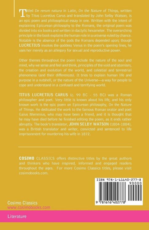 Produktbild: On the Nature of Things