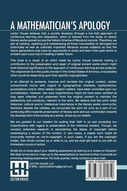 Produktbild: A Mathematician's Apology