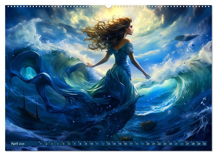 Produktbild: Seemannsgarn - Mythen, Legenden und Geschichten der Seefahrer (Wandkalender 2026 DIN A2 quer), CALVENDO Monatskalender
