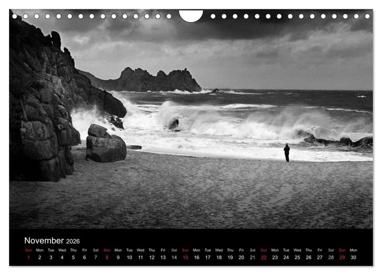Produktbild: Waves in Cornwall (Wall Calendar 2026 DIN A4 landscape), CALVENDO 12 Month Wall Calendar