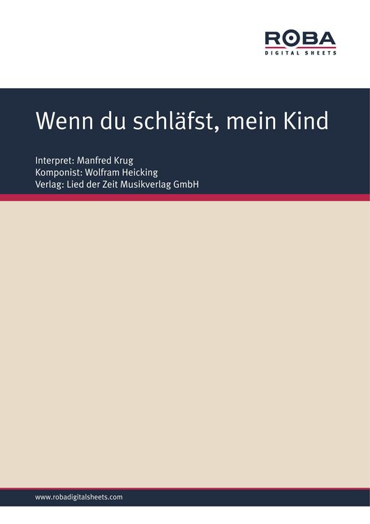 Produktbild: Wenn du schl&auml;fst, mein Kind