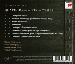 Produktbild: Quatuor pour la fin du temps