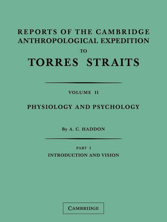 Produktbild: Reports of the Cambridge Anthropological Expedition to Torres Straits, Volume 2, Part 2