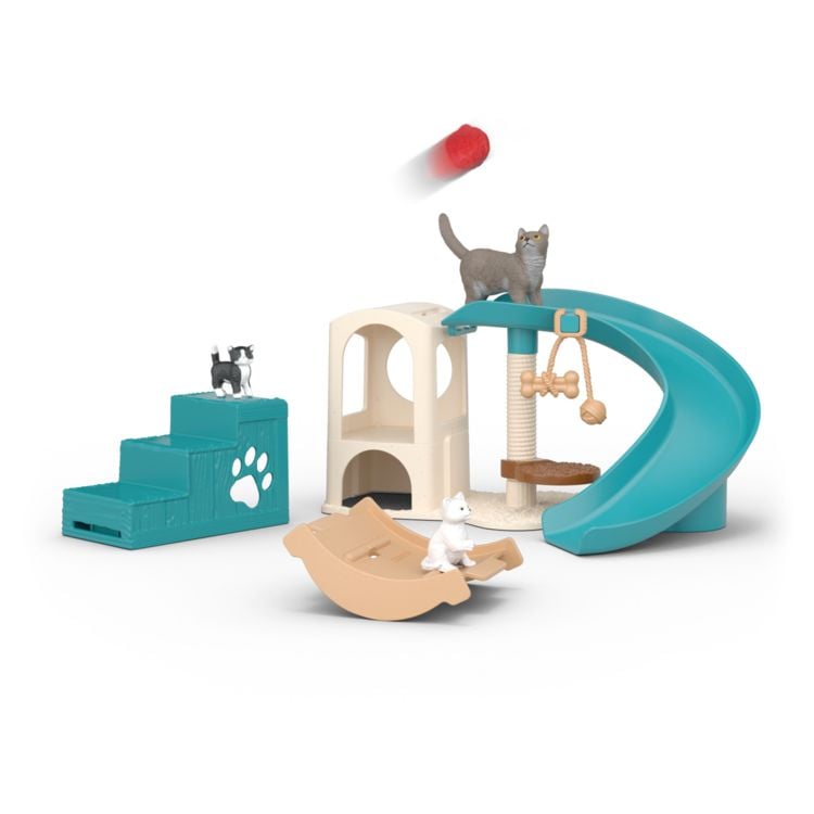Produktbild: schleich&reg; 42764 Playfun with Cats, Spielspa&szlig; f&uuml;r Katzen
