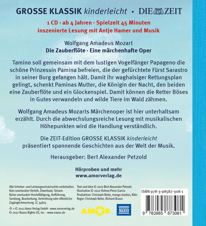 Produktbild: Die Zauberfl&ouml;te. Eine m&auml;rchenhafte Oper.