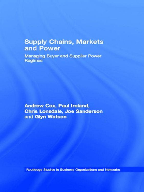 Produktbild: Supply Chains, Markets and Power