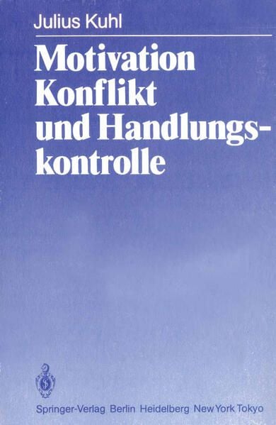 Produktbild: Motivation, Konflikt und Handlungskontrolle