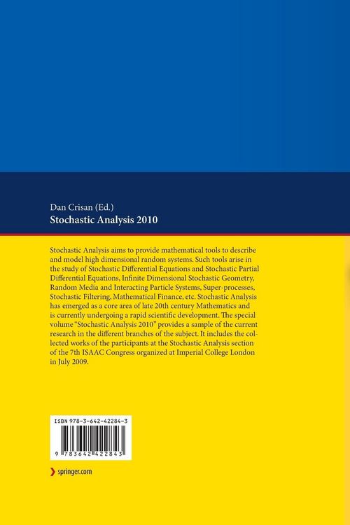 Produktbild: Stochastic Analysis 2010