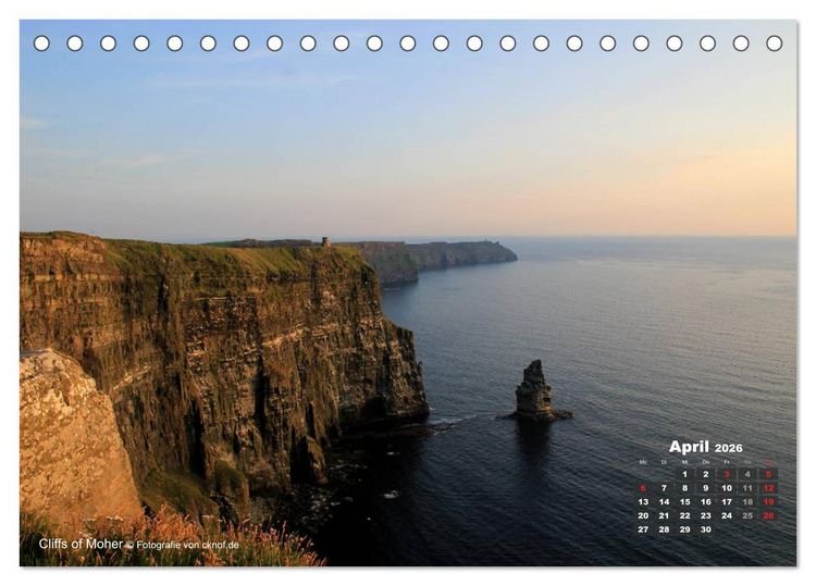 Produktbild: Irland (Tischkalender 2026 DIN A5 quer), CALVENDO Monatskalender