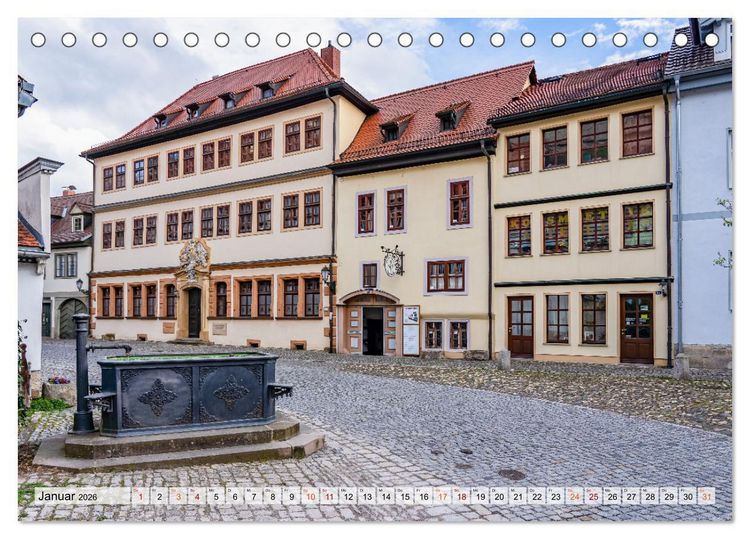Produktbild: Rudolstadt Impressionen (Tischkalender 2026 DIN A5 quer), CALVENDO Monatskalender