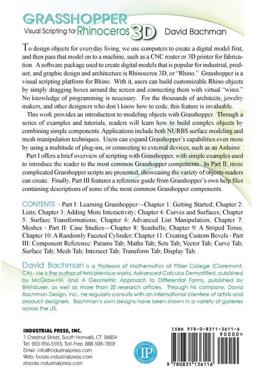 Produktbild: Grasshopper: Visual Scripting for Rhinoceros 3D