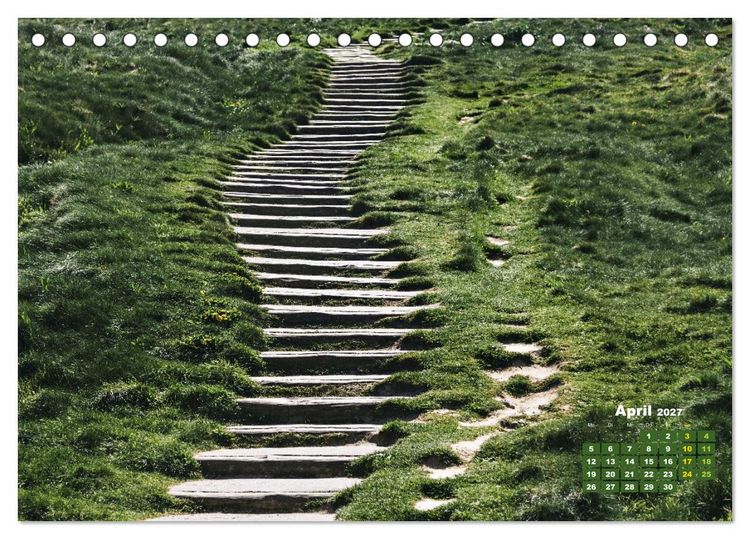 Produktbild: Stufe um Stufe - Treppen (Tischkalender 2027 DIN A5 quer), CALVENDO Monatskalender