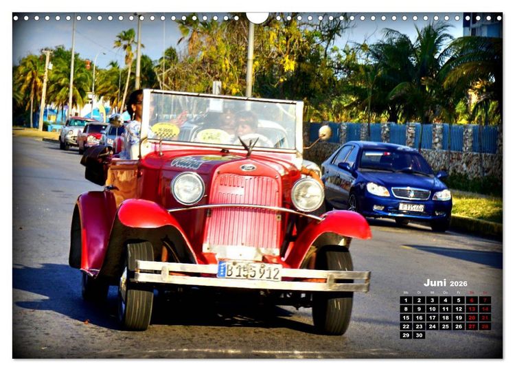 Produktbild: Pink Lady - Ford Modell A in Havanna (Wandkalender 2026 DIN A3 quer), CALVENDO Monatskalender