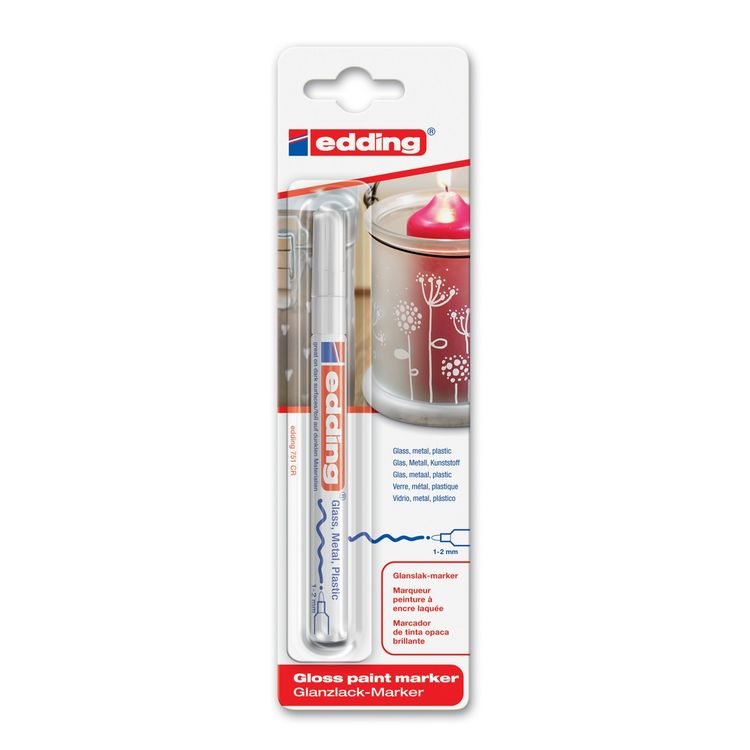 Produktbild: Edding 751 4-751-1-1049 Lackmarker Wei&szlig; 2 mm, 4mm