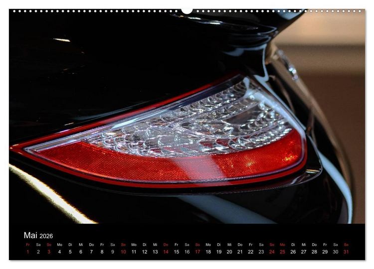 Produktbild: Heiligs Blechle - Porsche-Ikonen im Detail (Wandkalender 2026 DIN A2 quer), CALVENDO Monatskalender