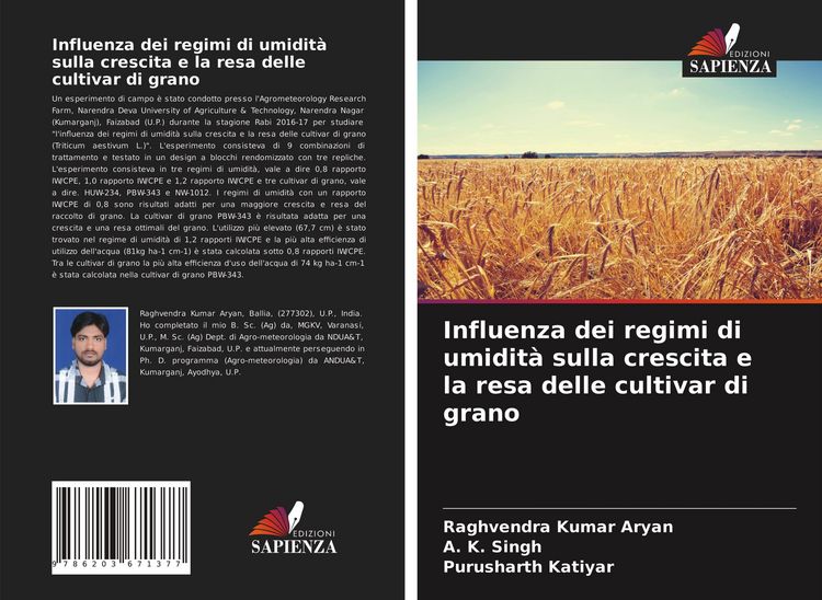 Produktbild: Influenza dei regimi di umidit&agrave; sulla crescita e la resa delle cultivar di grano