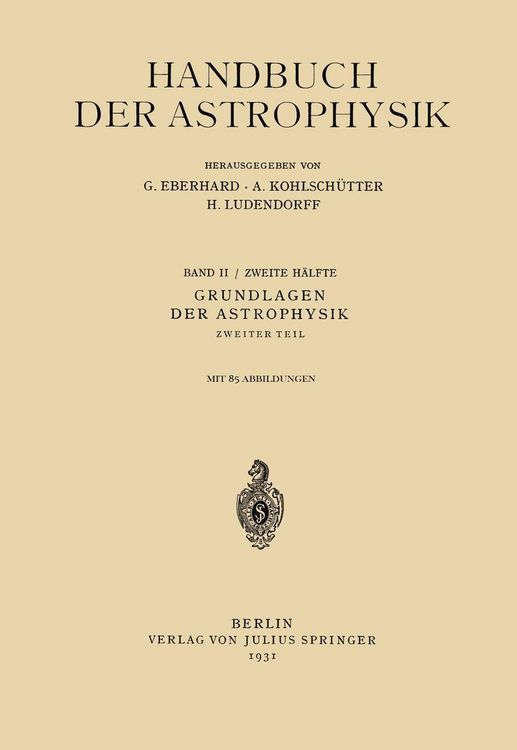 Produktbild: Grundlagen der Astrophysik
