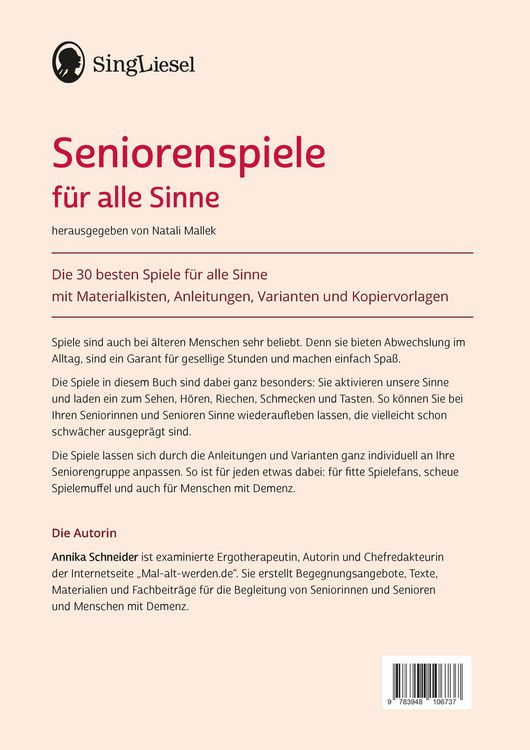 Produktbild: Die besten Seniorenspiele f&uuml;r alle Sinne