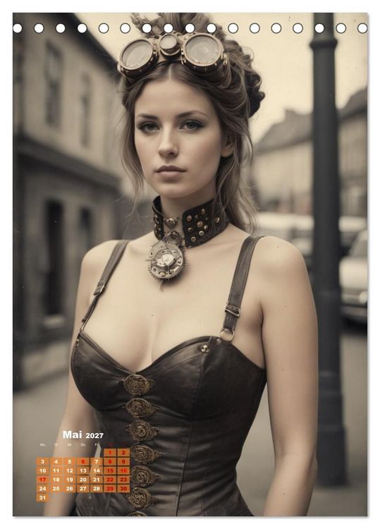 Produktbild: Steampunk erotisch (Tischkalender 2027 DIN A5 hoch), CALVENDO Monatskalender