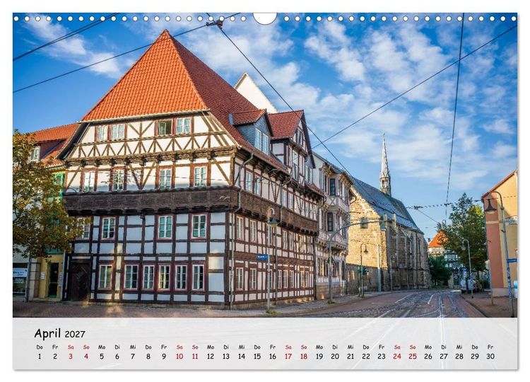 Produktbild: Halberstadt Altstadtarchitektur unweit des Harzes (Wandkalender 2027 DIN A3 quer), CALVENDO Monatskalender