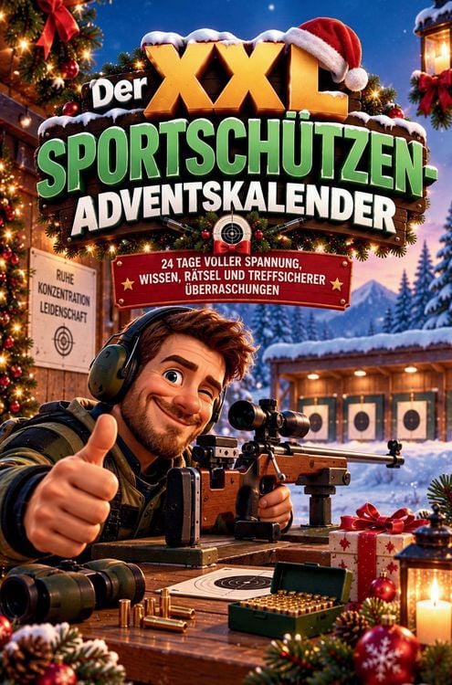 Produktbild: Der XXL Sportsch&uuml;tzen-Adventskalender - 24 zielsichere &Uuml;berraschungen mit Ausmalbildern, R&auml;tseln, Mitmachseiten, kuriosen Fakten & unn&uuml;tzem Wissen