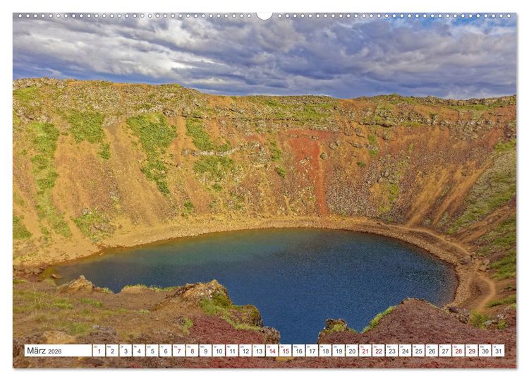 Produktbild: Die Farben Islands (hochwertiger Premium Wandkalender 2026 DIN A2 quer), Kunstdruck in Hochglanz