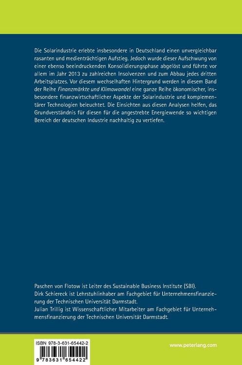 Produktbild: Energietransformation, dezentrale Erzeugungsprobleme und Finanzierung der Solarindustrie