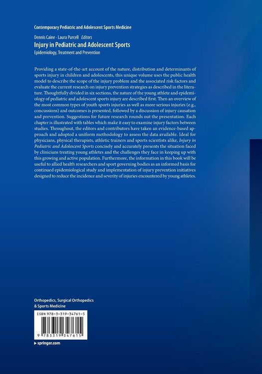 Produktbild: Injury in Pediatric and Adolescent Sports