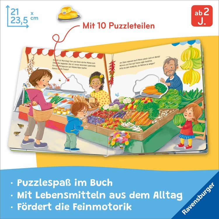 Produktbild: Mein gro&szlig;es Puzzle-Spielbuch - Das essen wir heute