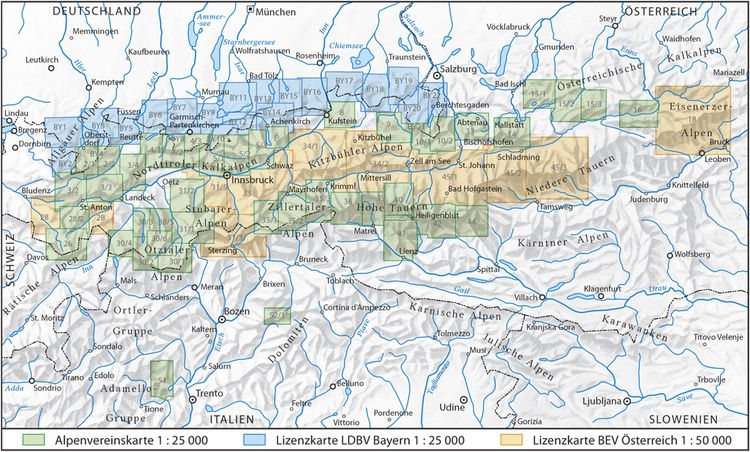 Produktbild: Alpenvereinskarten Digital (Version 4)