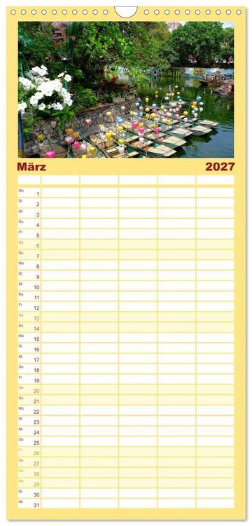 Produktbild: Familienplaner 2027 - Vietnams verborgenes Paradies mit 5 Spalten (Wandkalender, 21 x 45 cm) CALVENDO