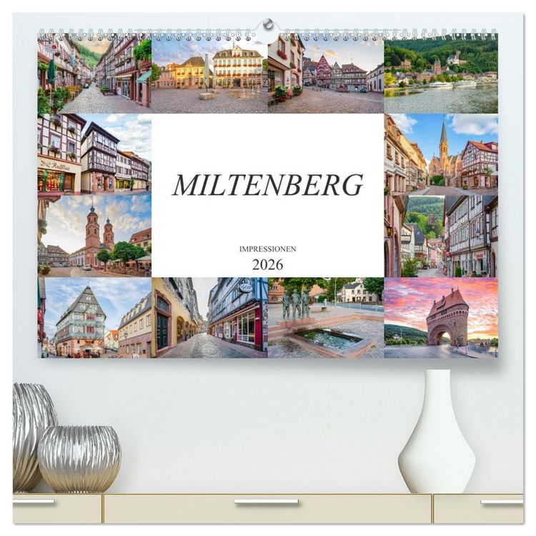 Produktbild: Miltenberg Impressionen (hochwertiger Premium Wandkalender 2026 DIN A2 quer), Kunstdruck in Hochglanz