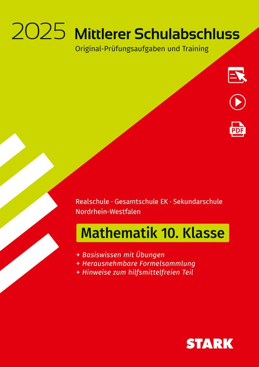 Bild vom Artikel STARK Original-Prüfungen und Training - Mittlerer Schulabschluss 2025 - Mathematik - Realschule/Gesamtschule EK/ Sekundarschule - NRW vom Autor 