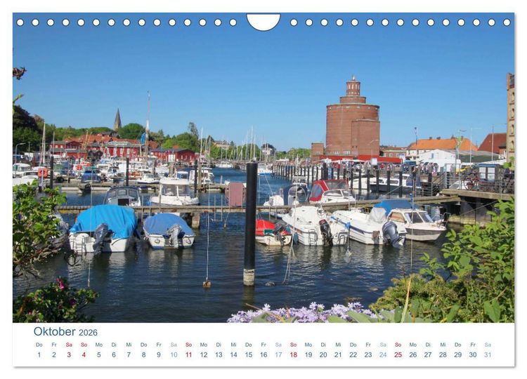 Produktbild: Eckernf&ouml;rde 2026. Impressionen rund um den Hafen (Wandkalender 2026 DIN A4 quer), CALVENDO Monatskalender