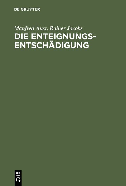 Produktbild: Die Enteignungsentsch&auml;digung