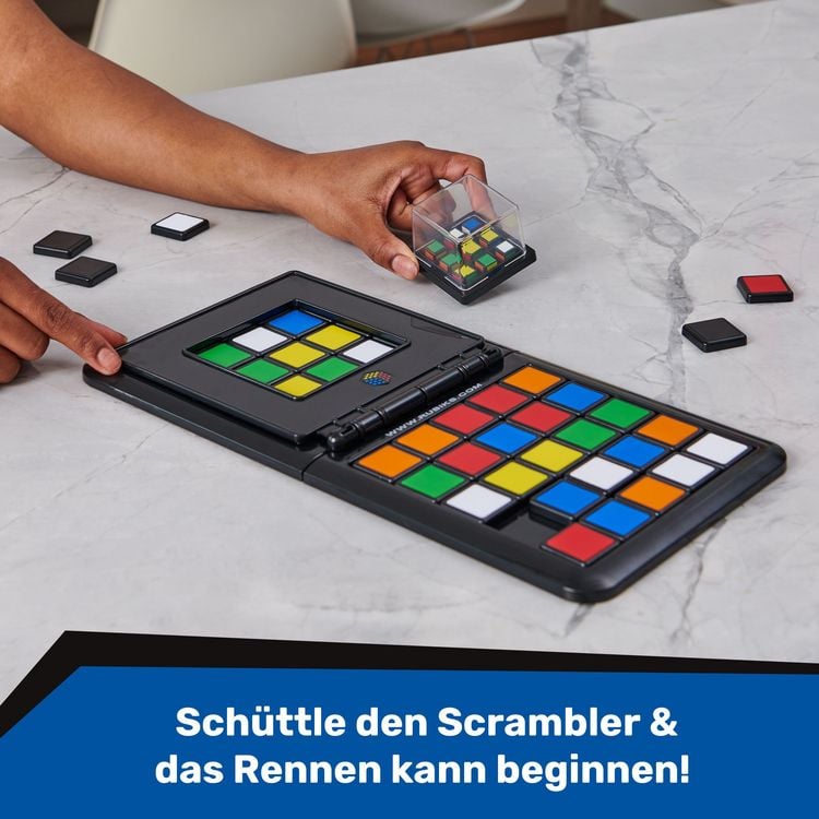 Produktbild: Rubik&rsquo;s Race - das Spiel f&uuml;r 2 Rubiks-Fans ab 7 Jahren, rasantes Schiebespiel