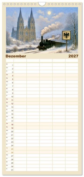 Produktbild: Familienplaner 2027 - Heinrich Heine. Sein Leben, seine literarischen Werke mit 5 Spalten (Wandkalender, 21 x 45 cm) CALVENDO