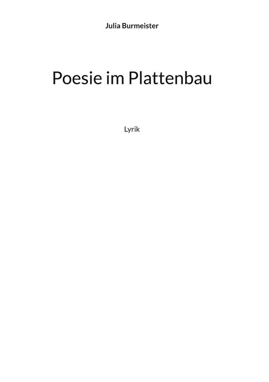 Produktbild: Poesie im Plattenbau