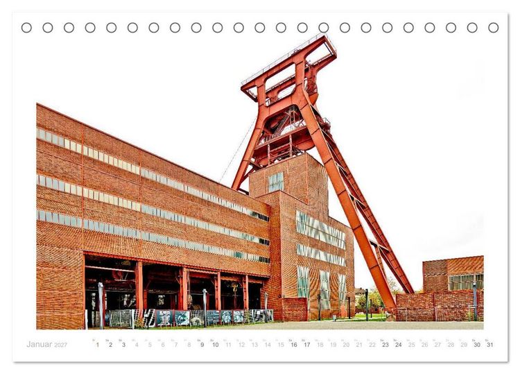 Produktbild: Zeche Zollverein. Weltkulturerbe. (Tischkalender 2027 DIN A5 quer), CALVENDO Monatskalender