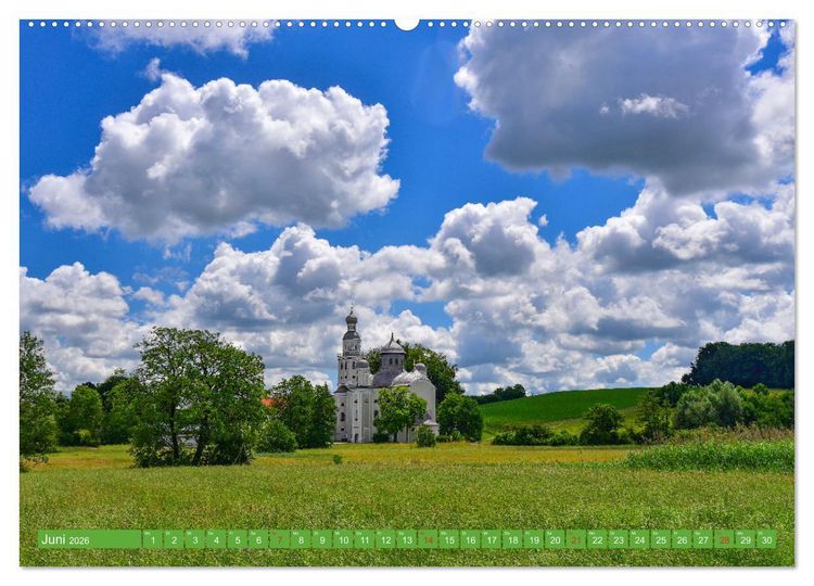 Produktbild: Romantische Kirchen und Kapellen (Wandkalender 2026 DIN A2 quer), CALVENDO Monatskalender