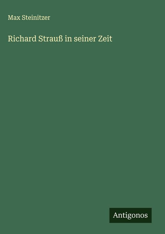 Produktbild: Richard Strau&szlig; in seiner Zeit