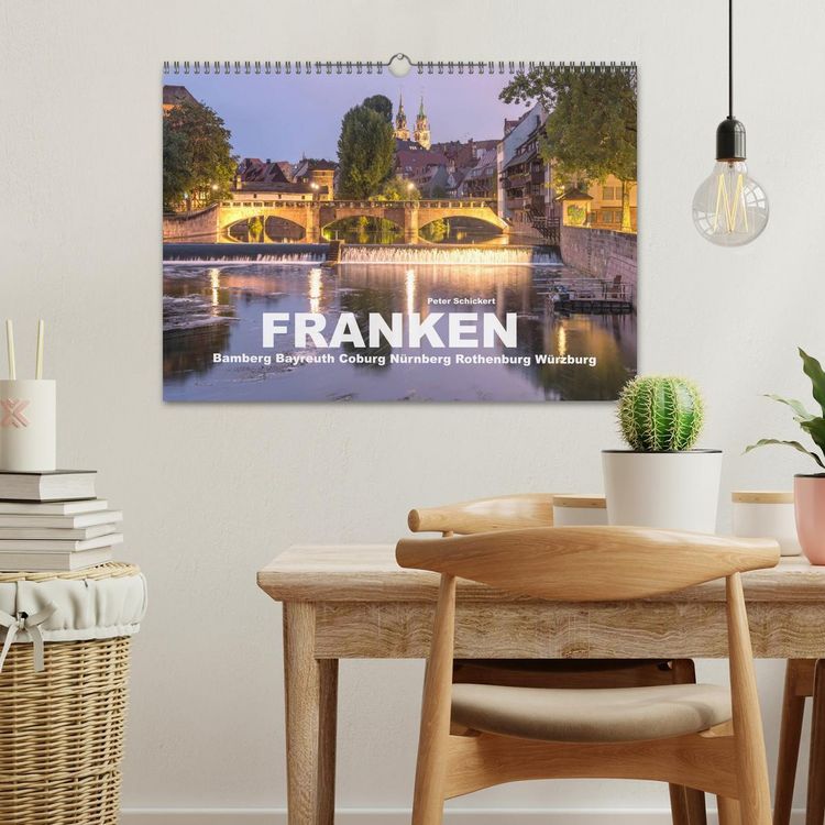 Produktbild: Franken - Bamberg, Bayreuth, Coburg, N&uuml;rnberg, Rothenburg, W&uuml;rzburg (Wandkalender 2026 DIN A3 quer), CALVENDO Monatskalender