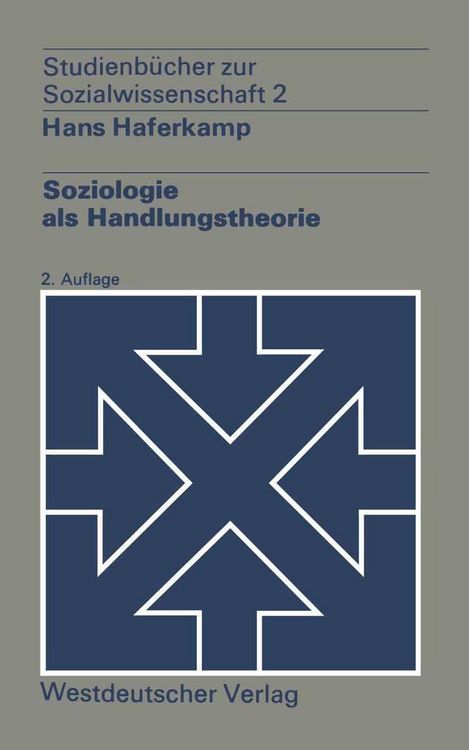 Produktbild: Soziologie als Handlungstheorie