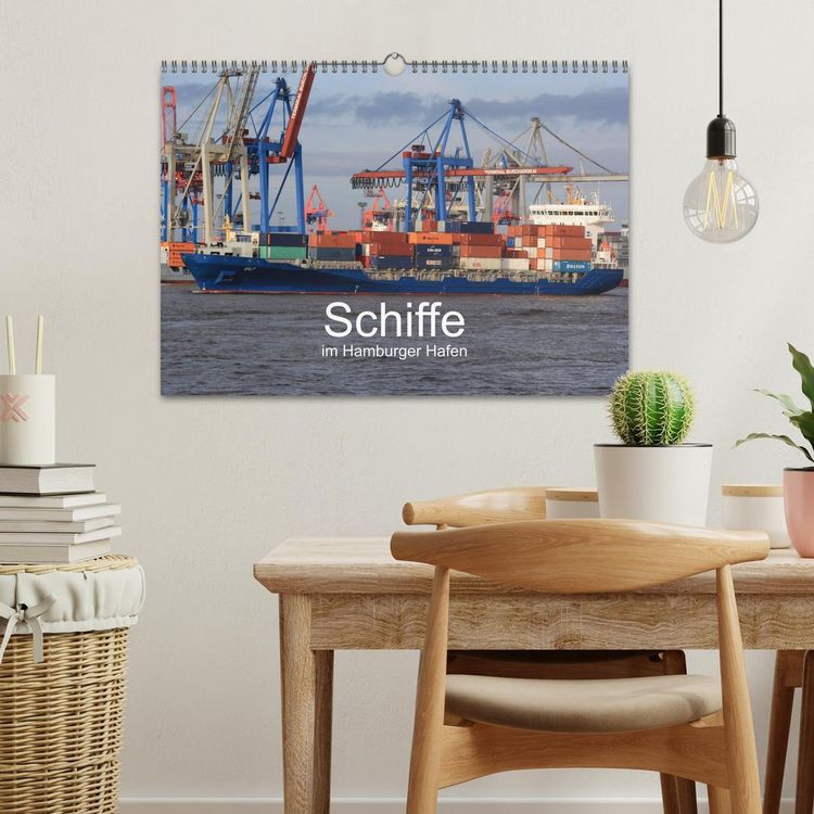 Produktbild: Schiffe im Hamburger Hafen (Wandkalender 2026 DIN A3 quer), CALVENDO Monatskalender