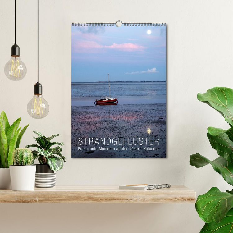 Produktbild: Strandgefl&uuml;ster Kalender (Wandkalender 2026 DIN A3 hoch), CALVENDO Monatskalender