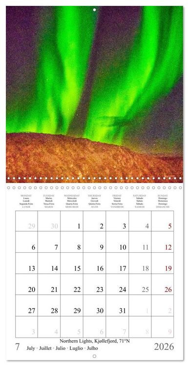 Produktbild: Trondheim, Troms&oslash;, Longyearbyen (Wall Calendar 2026 12 &times; 12 Inch) CALVENDO 12 Month Wall Calendar